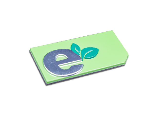 e-mobility emblem representing green mobility